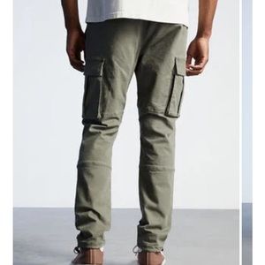 PacSun 100% Cotton Straight Cargo Jogger Pants Olive